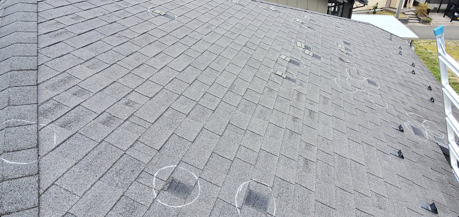福井市 / 2018年9月 / 台風被害 / 写真2、屋根まわりの被害記録