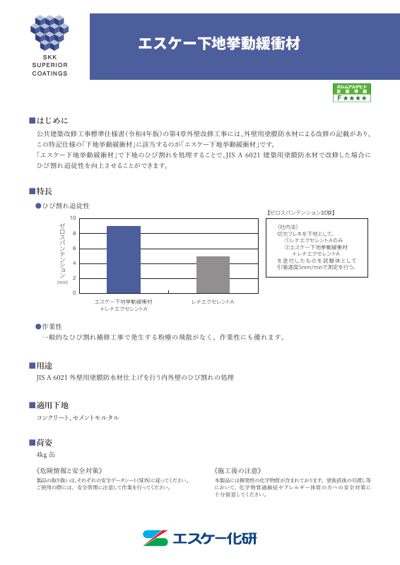 エスケー下地挙動緩衝材：メーカー公式カタログ