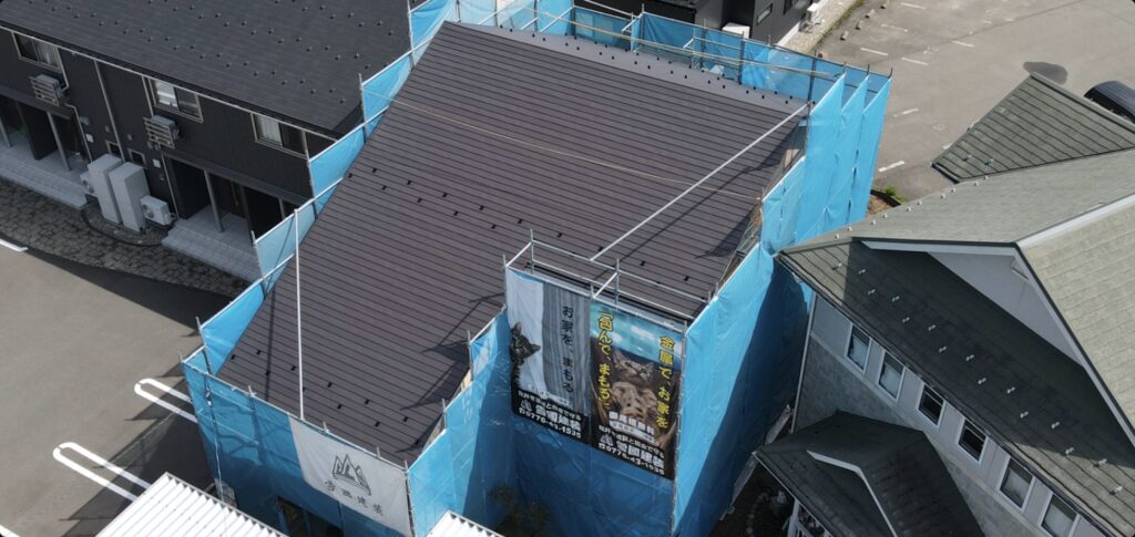 屋根面の施工後